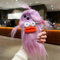 Pretaco for iPhone 14 Plus Case Weird Furry Phone Cases Purple | Funny and Silly, DIY Long Hair with Hairclip, Ugly Phone Case, Swap Challenge Gifts with Friends