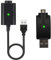 2 Pcs Electronic Cigarette Charger Cable 510 Threaded USB Charger with LED Indicator Overcharge Protection for GS & Ego Battery (Black, A&B)