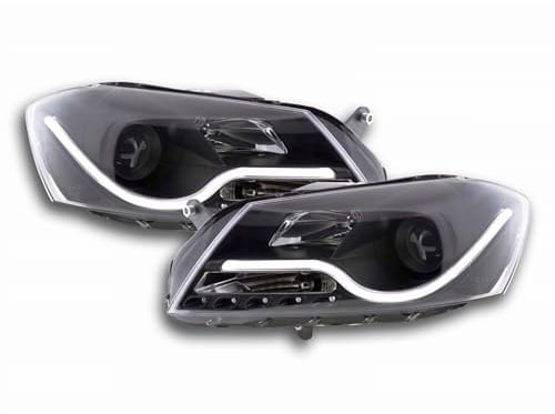 Led Scheinwerfer Set für VW Passat 3C B7 10/2010-10/2014 schwarz Light Tube