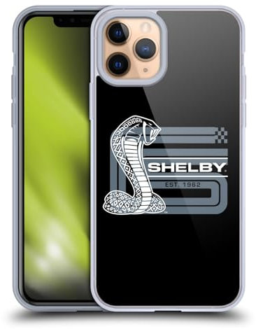 Head Case Designs Offizielle Shelby CS Super Snake Logos Softgelhülle Kompatibel Mit Apple iPhone 11 Pro Und Kompatibel Mit Magsafe Zubehör