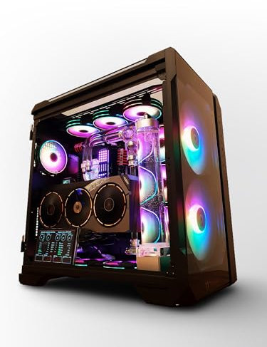 VIXIA High End Custom Watercooled Gaming PC - White - Intel Core i7 14700K - GeForce RTX 4080 DDR6X 16GB - DDR5 6000MHz 64GB - PCIe4.0 M.2 NVME 2TB - Black - VXS-100B