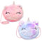 GWAWG 2PCS Mädchen Einhorn Umhängetasche Kleine Plüsch Tasche Schultertasche Kleine Mädchen Tasche Rucksack Einhorn Mädchen