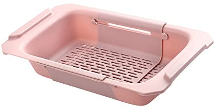 ABOOFAN Cesta Para Escurrir Platos y Verduras Escurridor De Fregadero Extensible Fácil De Usar