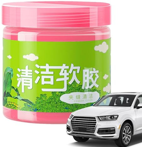 Bvizyelck Car Cleaning Gel, Strong Viscosity Car Cleaning Gel Putty Reusable, Car Vent Cleaner, Auto Detailing Cleaning Compound Gel for, Keyboard, Laptop, PC, Camera