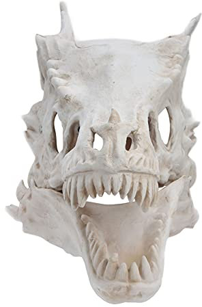 Locadence Gruselige Halloween-Maske, Latex-Simulation, Dinosaurier-Schädel, Halloween-Kostüm, Horror-Maske, Cosplay-Kostüm-Maske für Halloween-Partys, Kostümpartys