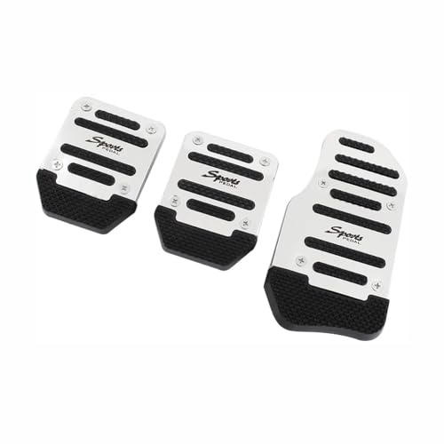 STLYBAZ Auto-Anti-Rutsch-Fußpedal für Opel Corsa D 2006-2014, Pedal Set Kraftstoff-Beschleuniger-Bremspedal-Pads-Kit Pedale-Abdeckung ZubehöR,A-Manual