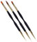 Brosse à ongles en acrylique, double pinceau EndArt pour ongles, 3 pièces de design plat peinture dessin Lie Nane Il outil à la maison