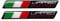 2x Italien Limited Edition Italy Flagge 3D Gel Aufkleber Sticker Italia Moped
