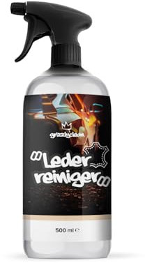 Grizzly Clean Lederreiniger fürs Auto - Intensive Lederpflege Auto - Pflegende Lederreinigung für Glattleder, Wildleder & Kunstleder - Ideale Leder Pflege für Autositze und Lenkrad (500ml)