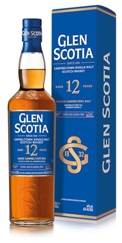 Glen Scotia 12 Jahre 1st Fill Bourbon Campbeltown Single Malt Scotch Whisky 46% vol. 0,7l