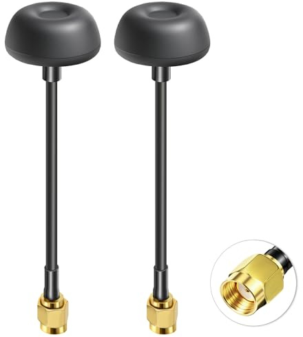 Bingfu 5,8 GHz FPV Antenne RHCP Pagoda 5 dBi RP-SMA 2 Stück | Für FPV Drohnen, Quadcopter, RC Fahrzeuge, FPV-Brillen, Video-Sender und Empfänger mit RP-SMA Anschluss
