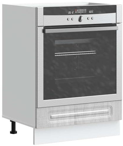 SKM Herdumbauschrank Kalmar Grau Sonoma Holzwerkstoff,Möbel,Schränke,Küchenschränke,Grau,17.2KG,853523