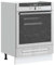 SKM Herdumbauschrank Kalmar Grau Sonoma Holzwerkstoff,Möbel,Schränke,Küchenschränke,Grau,17.2KG,853523