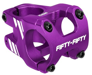 FIFTY-FIFTY Mountainbike Vorbau, kurzer MTB Vorbau aus Aluminiumlegierung | Geeignet für 1-1/8-Zoll-Lenkrohr, Fahrradlenker mit 31,8 mm Durchmesser, passend für All-Mountain, Enduro, Downhill