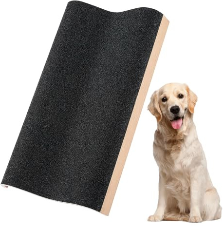 BLUE BAZAAR M-Shaped Dog Scratch Pad for Nails 43x24.5x5cm M-Shaped Dog Nail Grinder for Dog Nail Scratch Board for Large Dogs, Nail File Toy and Shorten Side Nail Easier Dog Nail Maintenance Self-Gro