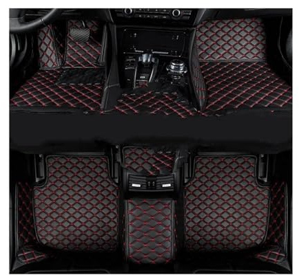 Für Suzuki Für Vitara 2015 2016 2017 2018 2019 2020 2021 2022 2023 Fußmatten Teppiche Fußraummatten Automatten Teppich(Schwarz ROT)