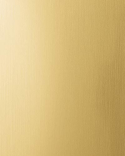 Wandverkleidung Design Platte WallFace 15298 DECO Metall Dekoration selbstklebende Tapete gelb-gold gebürstet matt 2,60 qm