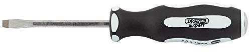 Draper 35181 Expert Pound Thru Plain Slot Screwdriver with Soft Grip, 6.5mm x 100mm
