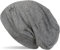 styleBREAKER Beanie Mütze mit Strass Sterne und All Over Strasssteine, Slouch Longbeanie, Damen 04024116, Farbe:Grau meliert