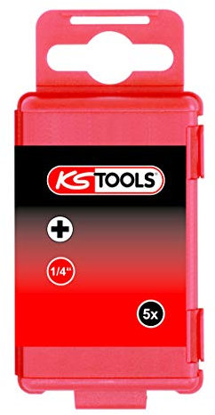 KS Tools 1/4'' TORSIONpower Bit, 75mm, PH1, 5er pack 5 Stk