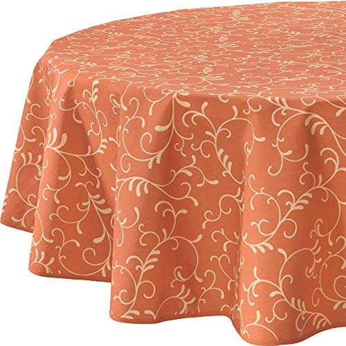 Erwin Müller Tischdecke Essen abwaschbar Terra Größe oval: 140x190 cm