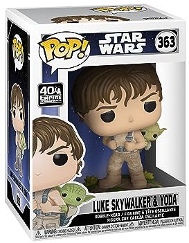 Funko Pop! Star Wars: ESB - Training Luke Skywalker and Yoda with Yoda - Vinyl-Sammelfigur - Geschenkidee - Offizielle Handelswaren - Spielzeug Für Kinder und Erwachsene - Movies Fans