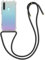 kwmobile Necklace Case kompatibel mit Xiaomi Redmi Note 8 (2019/2021) Hülle - Silikon Cover mit Handykette - Band Handyhülle Schwarz Transparent