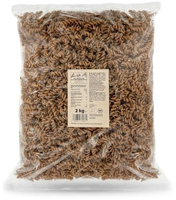 KoRo - Bio gekeimte Buchweizennudeln 2 kg - Vegane Spiralnudeln - Aus Buchweizen- und Leinsamenmehl