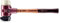 Simplex Schonhammer, Gummikomposition, mit Standfuß / Nylon; mit Tempergussgehäuse und hochwertigem Holzstiel | D=60 mm | 3028.260