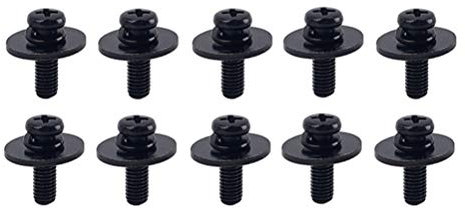 Milisten Drum Lug Befestigungsschrauben Snare Drum Lugs 10pcs Befestigungsschrauben für Trommel mit Unterlegscheiben für Trommel Lugs (Schwarz) Drum Lug Locks Drum Parts