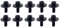 Milisten Drum Lug Befestigungsschrauben Snare Drum Lugs 10pcs Befestigungsschrauben für Trommel mit Unterlegscheiben für Trommel Lugs (Schwarz) Drum Lug Locks Drum Parts