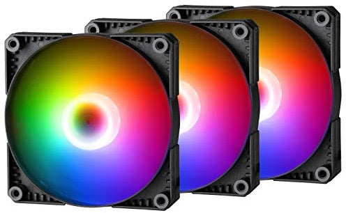 PHANTEKS SK PWM D-RGB Lüfter, 3er Pack - 120mm, schwarz/weiß