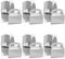 Belle Vous Silberfarbene Papier Geschenk Box (24 Stk) – 15,7 x 9 x 15 cm Karton Box – Patisserie Box für Torten, Kuchen, Muffin, Gastgeschenke, Hochzeits-, Geburtstags- & Partygeschenke Verpackung Box