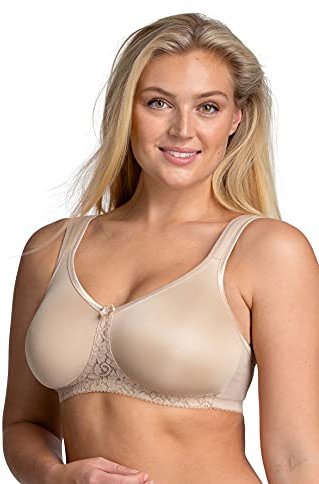 Miss Mary Smooth Lacy Reggiseno t-Shirt Senza Ferretto con Coppa formata 5D Beige