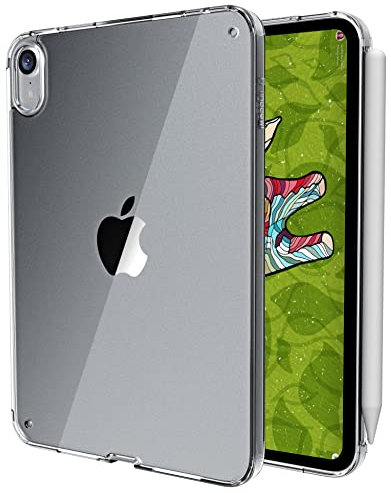 TineeOwl Arctic for iPad mini 7 A17 Pro Case, iPad mini 7th/6th Generation Ultra Thin Case (2024/2021) Crystal Clear, Supports Apple Pencil Charging and Touch ID, TPU Bumper (Clear)