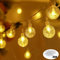 NAIZY Lichterkette 20m 160er LED Kugel Lichterketten für Innen - Außen Warmweiß mit Stecker 8 Modi IP44 5m Stromkabel Glühbirnelichterkette ideal für Weihnachten Hochzeit Party, Transparente Linie