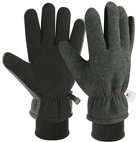 Winterhandschuhe,Warmhandschuhe für Herren Damen-Wasserdicht Skihandschuhe wit Warm Futter,Rutschfest Fahrradhandschuhe,Warm Winterhandschuhe für Reiten Laufen Skifahren Wandern Radfahren Motorrad
