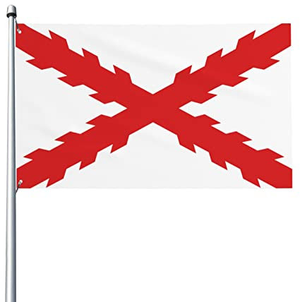 Flagge des Kreuzes von Burgund Flagge 3 x 5 Fuß Terrasse Garten Rasen Willkommen Dekoration Banner Indoor Home Party Flaggen