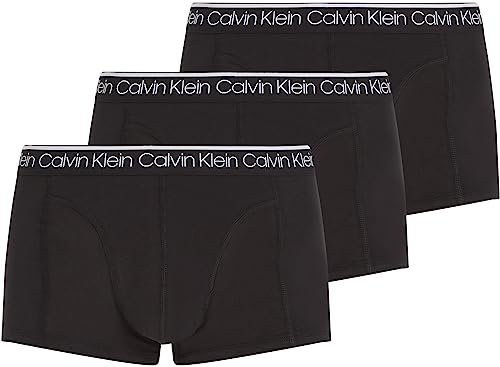 Calvin Klein Boxer Brief 3Pk 000NB3529A, Uomo, Nero (BLACK, BLACK, BLACK), XL