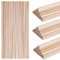 AIEX Lot de 150 Pièces de Baguette Bois, 3 mm x 30,5 cm Bâtons en Bois Bâtons en Bois Dur non Fini Naturel Rond Tiges de Goujon en Bois Longues pour la Menuiserie Décorations et Bricolage
