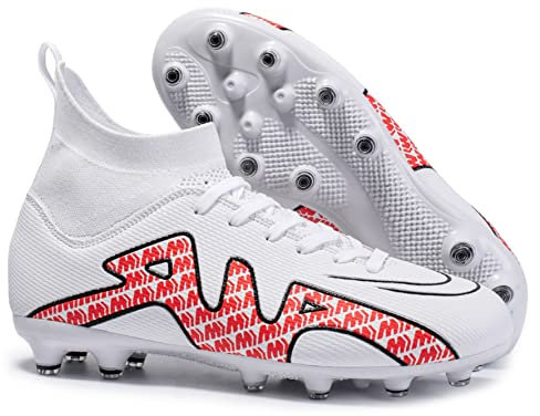 WEJIESS Jugend-Fußballschuhe Outdoor Herren-Fußballschuhe Herren High Top Fußballschuhe Jungen Turf Trainer Professionelle Fußball-Athletik-Schuhe