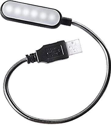fanelod luce USB, luce USB per tastiera portatile, luce con collo di cigno flessibile, luce braccio flessibile, lampada a LED per laptop Bank, notebook e lettura