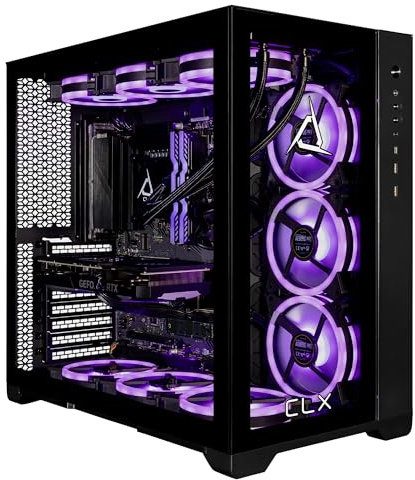CLX Set Gaming Desktop - Liquid Cooled Intel Core i9 13900KF 3GHz 24-Core Processor, 64GB DDR5 Memory, GeForce RTX 4070 12GB GDDR6X Graphics, 2TB SSD, 6TB HDD, WiFi, Windows 11 Home 64-bit