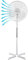 Meown 16” Pedestal Fan – Adjustable Height Up to 140cm, 3-Speed Quiet Oscillating Floor Fan with 30° Tilt Head & Wide Cross Base, Energy-Efficient Cooling for Home, Bedroom & Office (White)