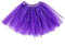 Lila Tüllrock Damen 3 Lagen Tüll Rock mit Pailletten Sternen Adult Teen Tütü Rock Retro 80er Party Halloween Karneval Party Kostüm