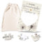 JOYEASE 24-teilig Wunscherfüller Gutschein Puzzle mit Baumwoll-Säckchen, Gutschein zum selber ausfüllen - Geburtstagskarte, personalisierte Geschenke für Freundin Frauen Männer, Geburtstagsgeschenk