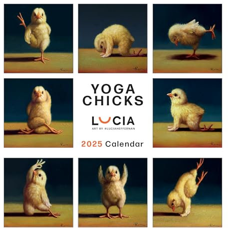 2025 Yoga Küken quadratischer Kalender