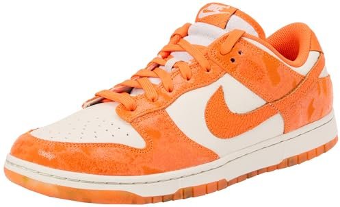 NIKE Dunk Low, Sneaker Mujer, Light Bone Safety Orange Laser Orange, 46 EU