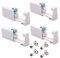 LuLiyLdJ Piercing Pistole, Ohrlochpistole, Ohrstecherset, Self Ear Piercing Gun Earring Disposable Ear Stud Gun Kit, 4 Stück