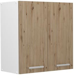 Vicco Hängeschrank R-Line, hängender Küchenschrank, Artisan-Eiche/Weiß, 60 cm